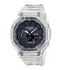 Horloge CASIO G-SHOCK Heren GA-2100SKE-7AER Analoog-digitaal Behuizing MINERAAL Zwart Bracelette HARS Transparant Boucle ardillon Etanchéiteiten 20BAR