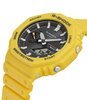 Montre CASIO G-SHOCK Homme GA-B2100C-9AER Digital + analogique Cadran Minéral Noir Bracelet Résine Jaune Boucle ardillon Etanchéité 20 BAR