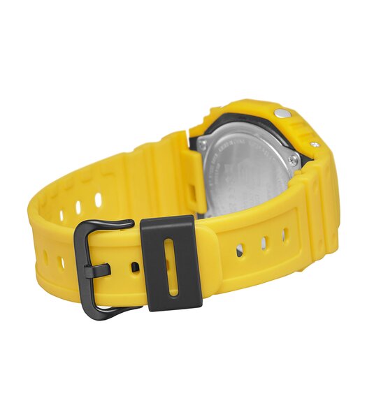 Montre CASIO G-SHOCK Homme GA-B2100C-9AER Digital + analogique Cadran Minéral Noir Bracelet Résine Jaune Boucle ardillon Etanchéité 20 BAR