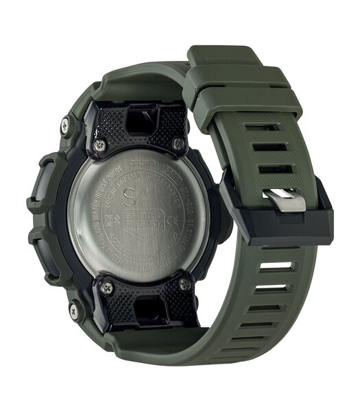Horloge CASIO G-SHOCK Heren GBA-900UU-3AER Analoog-digitaal Behuizing MINERAAL Zwart Bracelette Hars Groen Boucle ardillon Etanchéiteiten 20BAR