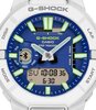 Horloge CASIO G-SHOCK Heren GBA-950-7A2ER Analoog-digitaal Behuizing MINERAAL Blauw Armband Hars Wit Verstelbare sluiting Waterdichtheid 20BAR