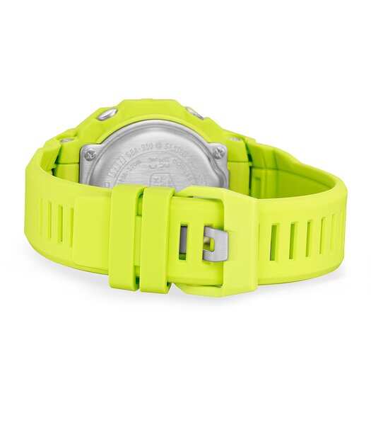 Horloge CASIO G-SHOCK Heren GBA-950-9A3ER Analoog-digitaal Behuizing MINERAAL Blauw Armband Hars Geel Verstelbare sluiting Waterdichtheid 20BAR