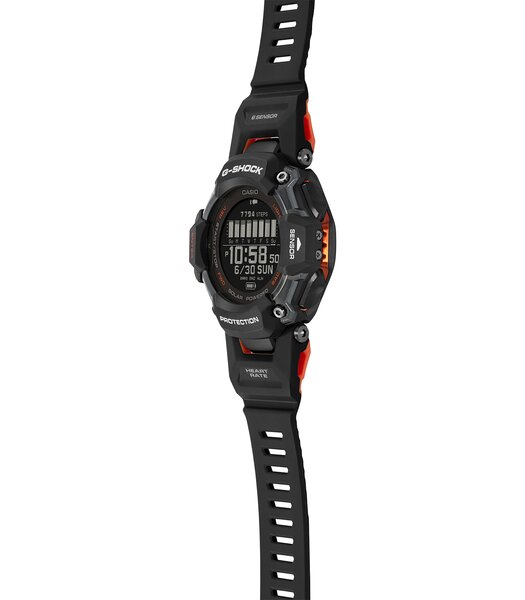 Horloge CASIO G-SHOCK Heren GBD-H2000-1AER Digitaal Behuizing MINERAAL Zwart Bracelette Hars Zwart Boucle ardillon Etanchéiteiten 20BAR