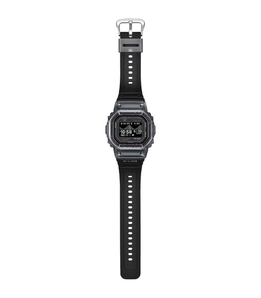 Horloge CASIO G-SHOCK Heren GBX-H5600-1ER Digitaal Behuizing Acryl Zwart Bracelette Gerecyclede hars Zwart Etanchéiteiten 20 ATM