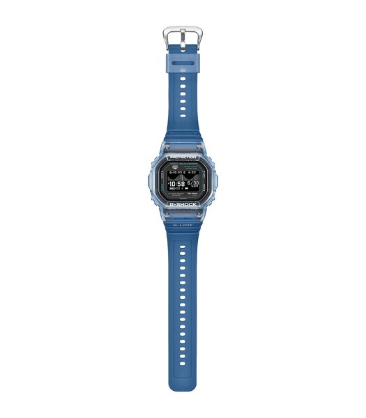 Horloge CASIO G-SHOCK Heren GBX-H5600-2ER Digitaal Behuizing Acryl Zwart Bracelette Gerecyclede hars Blauw Etanchéiteiten 20 ATM