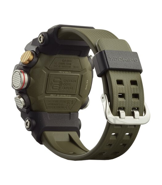 Horloge CASIO G-SHOCK Heren GG-B100-1A3ER Digitaal + analoog Behuizing Mineraal Zwart Bracelette Hars Zwart Boucle ardillon Etanchéiteiten 20 BAR
