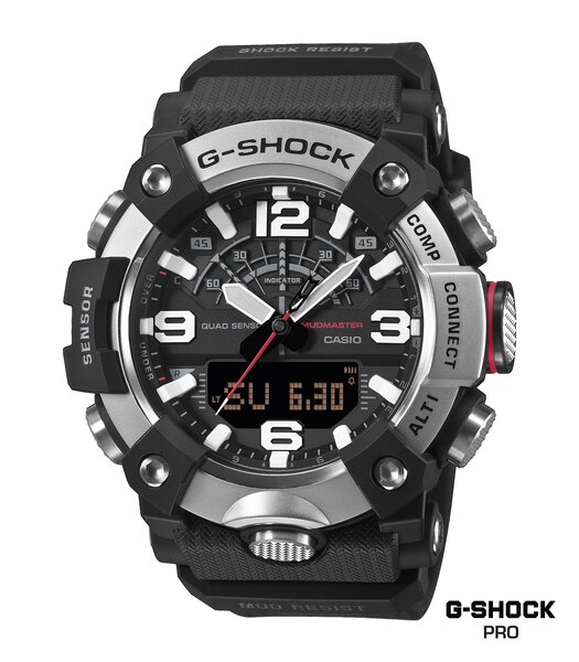 Montre CASIO G-SHOCK Homme GG-B100XM-1AER Analogue-Digital Cadran MINERAL Noir Bracelet Résine Noir Etanchéité 20BAR
