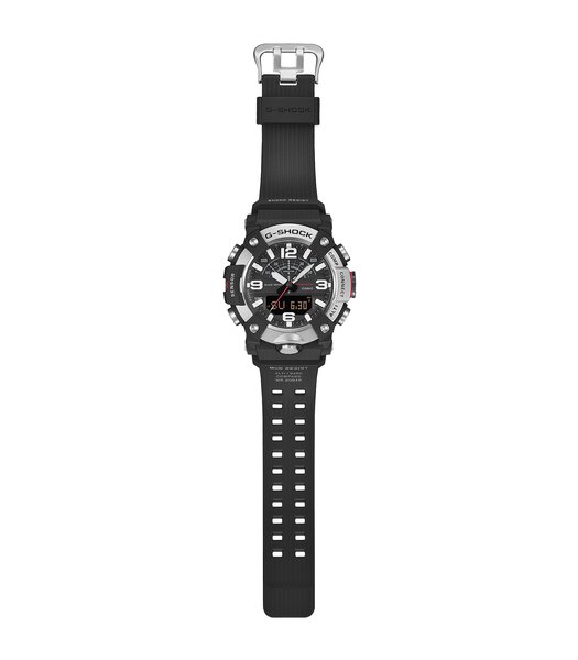 Montre CASIO G-SHOCK Homme GG-B100XM-1AER Analogue-Digital Cadran MINERAL Noir Bracelet Résine Noir Etanchéité 20BAR