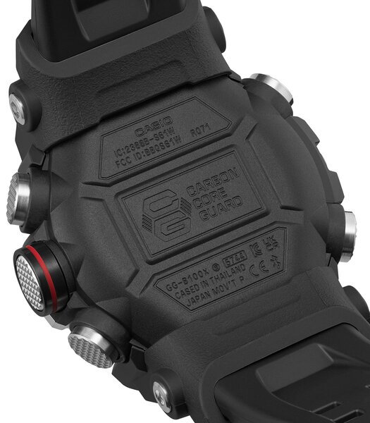 Montre CASIO G-SHOCK Homme GG-B100XM-1AER Analogue-Digital Cadran MINERAL Noir Bracelet Résine Noir Etanchéité 20BAR