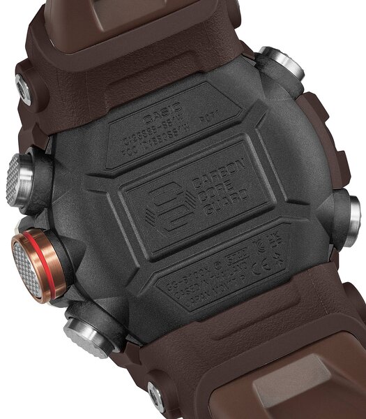 Montre CASIO G-SHOCK Homme GG-B100XMH-5AER Digital + analogique Cadran Acrylique Noir Bracelet Résine recyclé Brun Etanchéité 20 ATM