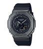 Horloge CASIO G-SHOCK Heren GM-2100BB-1AER Digitaal + analoog Behuizing Mineraal Zwart Bracelette Hars Zwart Boucle ardillon Etanchéiteiten 20 BAR