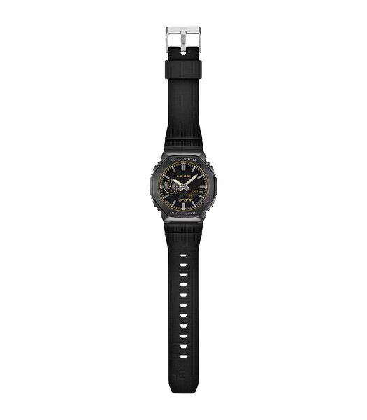 Horloge CASIO G-SHOCK Heren GM-2100LXB-1A9ER Digitaal + analoog Behuizing Mineraal Zwart Armband Hars Zwart Waterdichtheid 20 ATM