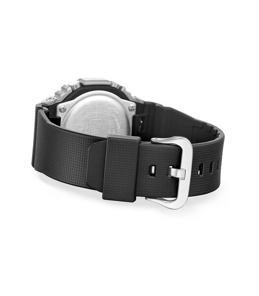 Horloge CASIO G-SHOCK Heren GM-2100M-1AER Digitaal + analoog Behuizing Mineraal Grijs Bracelette Hars Zwart Boucle ardillon Etanchéiteiten 20 BAR