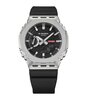 Horloge CASIO G-SHOCK Heren GM-2100M-1AER Digitaal + analoog Behuizing Mineraal Grijs Bracelette Hars Zwart Boucle ardillon Etanchéiteiten 20 BAR