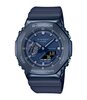 Horloge CASIO G-SHOCK Heren GM-2100N-2AER Digitaal + analoog Behuizing Mineraal Blauw Bracelette Hars Blauw Boucle ardillon Etanchéiteiten 20 BAR