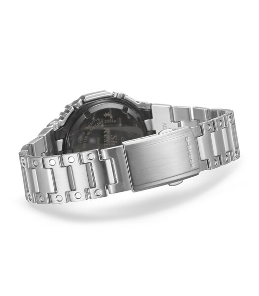 Horloge CASIO G-SHOCK Heren GM-B2100D-1AER Analoog Behuizing MINERAAL Zwart Bracelette Roestvrij staal Zilverkleurig Boucle déployante Etanchéiteiten