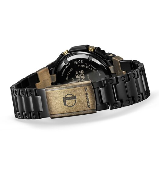 Horloge CASIO G-SHOCK Heren GM-B2100LL-1AER Analoog-digitaal Behuizing MINERAAL Zwart Bracelette Roestvrij staal Zwart Boucle déployante Etanchéiteite