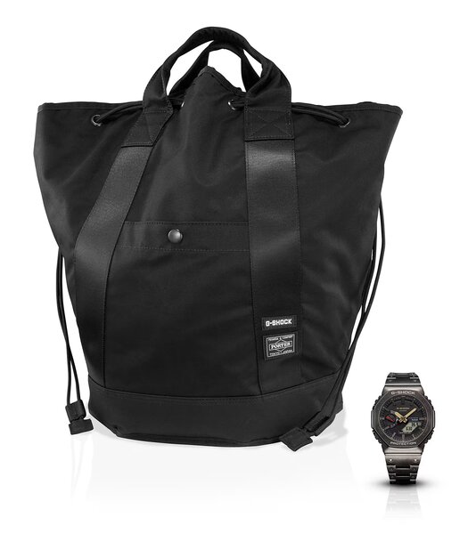 Horloge CASIO G-SHOCK Heren GM-B2100VF-1ADR Analoog-digitaal Behuizing MINERAAL Goud Bracelette Roestvrij staal Zwart Boucle déployante Etanchéiteiten