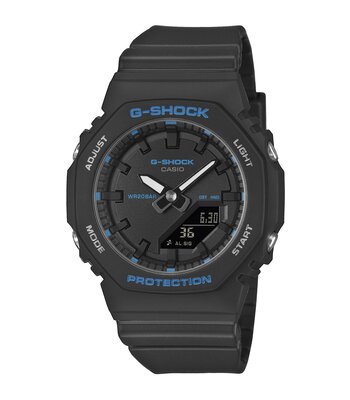 Montre CASIO G-SHOCK Femme GMA-P2100BA-1AER Analogue-Digital Cadran MINERAL Noir Bracelet Résine Noir Etanchéité 20BAR