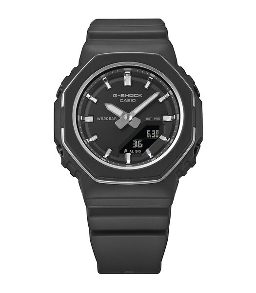 Horloge CASIO G-SHOCK Vrouw GMA-P2110-1AER Analoog-digitaal Behuizing MINERAAL Zwart Armband Hars Zwart Verstelbare sluiting Waterdichtheid 20BAR