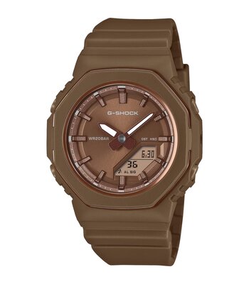 Montre CASIO G-SHOCK Femme GMA-P2110B-5AER Analogue-Digital Cadran MINERAL Brun Bracelet Résine Brun Fermeture réglable Etanchéité 20BAR