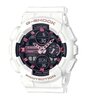 Horloge CASIO G-SHOCK Dames GMA-S140M-7AER Digitaal + analoog Behuizing Mineraal Grijs Bracelette Hars Wit Boucle ardillon Etanchéiteiten 20 BAR
