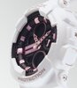 Horloge CASIO G-SHOCK Dames GMA-S140M-7AER Digitaal + analoog Behuizing Mineraal Grijs Bracelette Hars Wit Boucle ardillon Etanchéiteiten 20 BAR