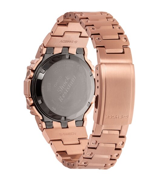 Horloge CASIO G-SHOCK Heren GMW-B5000GD-4ER Digitaal Behuizing MINERAAL Zwart Bracelette Roestvrij staal Roségoudkleurig BOUCLE DEPLOYANTE Etanchéitei