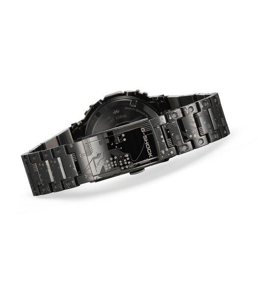 Horloge CASIO G-SHOCK Heren GMW-B5000TCC-1ER Digitaal Behuizing Saffier Zwart Bracelette Titanium Zwart Boucle déployante Etanchéiteiten 20 BAR