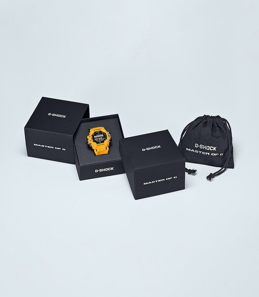 Horloge CASIO G-SHOCK Heren GPR-H1000-9ER Digitaal Behuizing Acryl Bracelette Hars Zwart Boucle ardillon