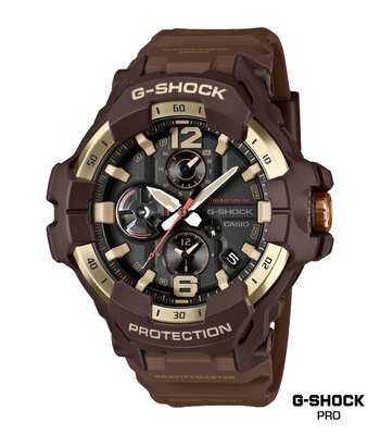Montre CASIO G-SHOCK Homme GR-B300H-5AER Analogique Cadran Acrylique Noir Bracelet Résine recyclé Brun Etanchéité 20 ATM