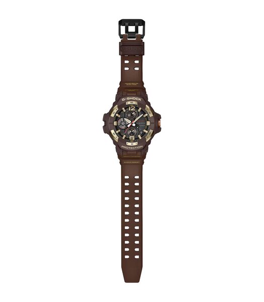 Montre CASIO G-SHOCK Homme GR-B300H-5AER Analogique Cadran Acrylique Noir Bracelet Résine recyclé Brun Etanchéité 20 ATM