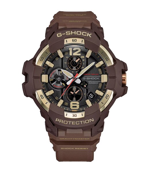 Montre CASIO G-SHOCK Homme GR-B300H-5AER Analogique Cadran Acrylique Noir Bracelet Résine recyclé Brun Etanchéité 20 ATM