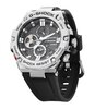 Horloge CASIO G-SHOCK Heren GST-B100-1AER Analoog Behuizing Mineraal Zwart Bracelette Hars Zwart Boucle ardillon Etanchéiteiten 20 BAR