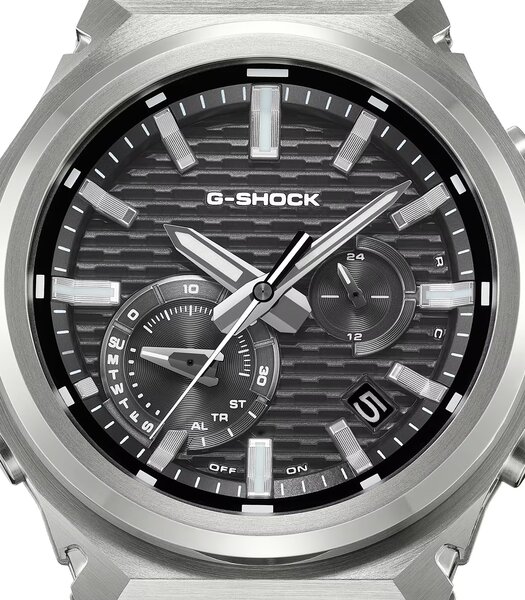 Horloge CASIO G-SHOCK Heren GST-B1000-1AER Analoog Behuizing Mineraal Zwart Armband Hars Zwart Waterdichtheid 20 ATM
