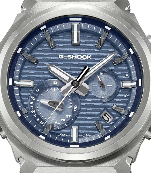 Montre CASIO G-SHOCK Homme GST-B1000-2AER Analogique Cadran Minéral Bleu Bracelet Résine Noir Etanchéité 20 ATM