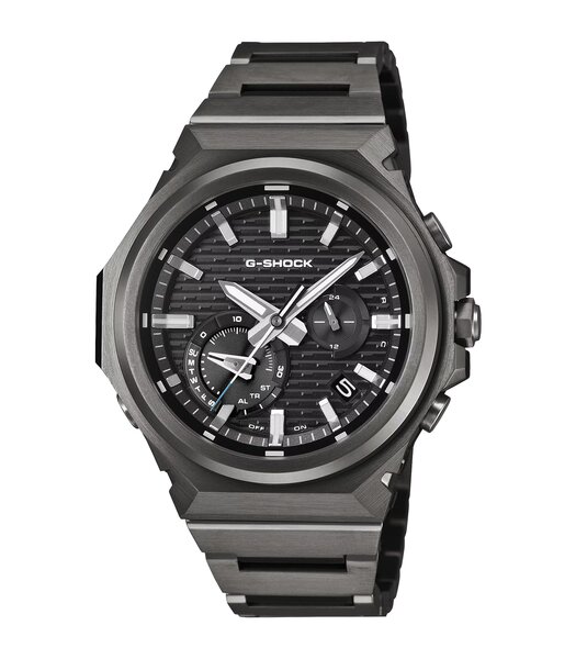 Horloge CASIO G-SHOCK Heren GST-B1000BD-1AER Analoog Behuizing Mineraal Zwart Bracelette Roestvrij staal Zwart Etanchéiteiten 20 ATM