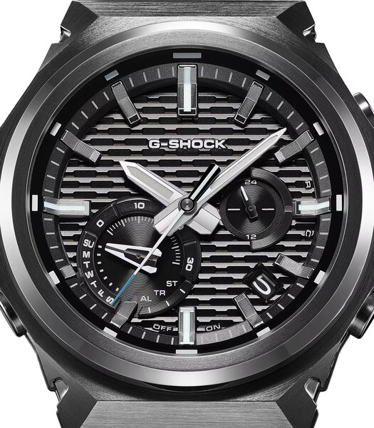 Horloge CASIO G-SHOCK Heren GST-B1000BD-1AER Analoog Behuizing Mineraal Zwart Bracelette Roestvrij staal Zwart Etanchéiteiten 20 ATM