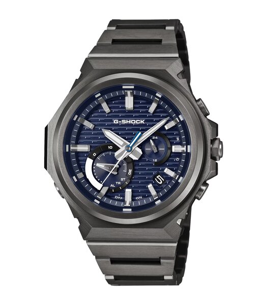 Horloge CASIO G-SHOCK Heren GST-B1000BD-2AER Analoog Behuizing Mineraal Blauw Bracelette Roestvrij staal Zwart Etanchéiteiten 20 ATM