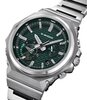 Montre CASIO G-SHOCK Homme GST-B1000D-3AER Analogue-Digital Cadran MINERAL Vert Bracelet Acier inoxydable Argenté Etanchéité 20BAR