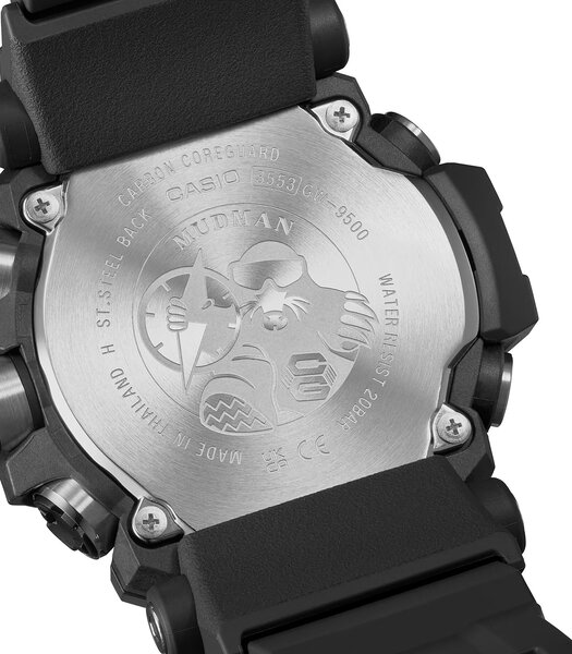 Montre CASIO G-SHOCK Homme GW-9500-1ER Digital Cadran Minéral Bracelet Résine recyclé Noir Boucle ardillon Etanchéité 20 BAR