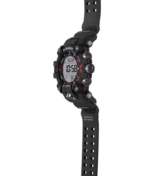 Montre CASIO G-SHOCK Homme GW-9500-1ER Digital Cadran Minéral Bracelet Résine recyclé Noir Boucle ardillon Etanchéité 20 BAR