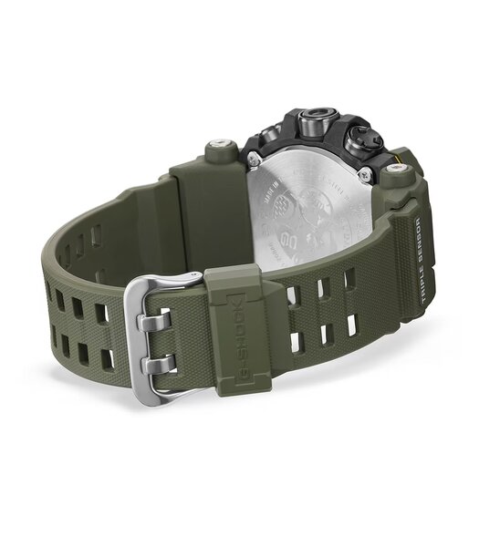 Horloge CASIO G-SHOCK Heren GW-9500-3ER Digitaal Behuizing Mineraal Zwart Bracelette Gerecyclede hars Groen Boucle ardillon Etanchéiteiten 20 BAR