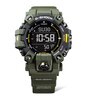 Horloge CASIO G-SHOCK Heren GW-9500-3ER Digitaal Behuizing Mineraal Zwart Bracelette Gerecyclede hars Groen Boucle ardillon Etanchéiteiten 20 BAR
