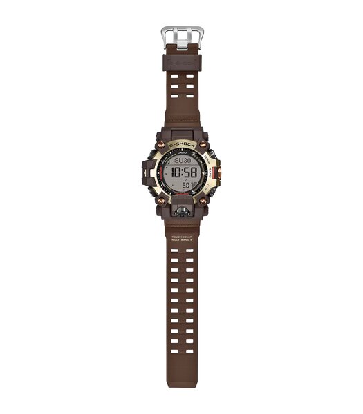 Horloge CASIO G-SHOCK Heren GW-9500MH-5ER Digitaal Behuizing Acryl Armband Gerecycleerde hars Bruin Waterdichtheid 20 ATM