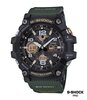 Horloge CASIO G-SHOCK Heren GWG-100-1A3ER Digitaal + analoog Behuizing Mineraal Zwart Bracelette Hars Groen Boucle ardillon Etanchéiteiten 20 BAR