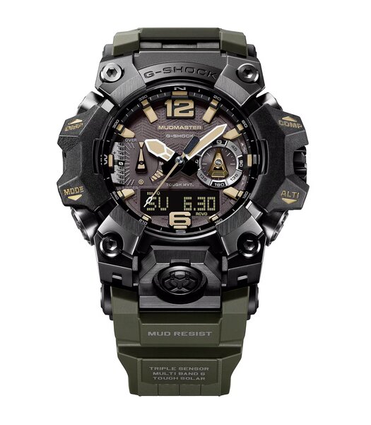 Montre CASIO G-SHOCK Homme GWG-B1000-1A3ER Digital + analogique Cadran Acrylique Bracelet Résine recyclé Noir Etanchéité 20 ATM