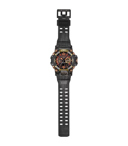 Horloge CASIO G-SHOCK Heren GWG-B1000MG-1A9ER Digitaal + analoog Behuizing Acryl Bracelette Gerecyclede hars Zwart Etanchéiteiten 20 ATM