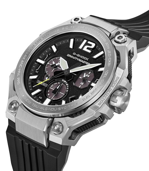 Montre CASIO G-SHOCK Homme GWR-B3000-1AER Analogique Cadran Saphir Noir Bracelet Résine Noir Etanchéité 20 ATM