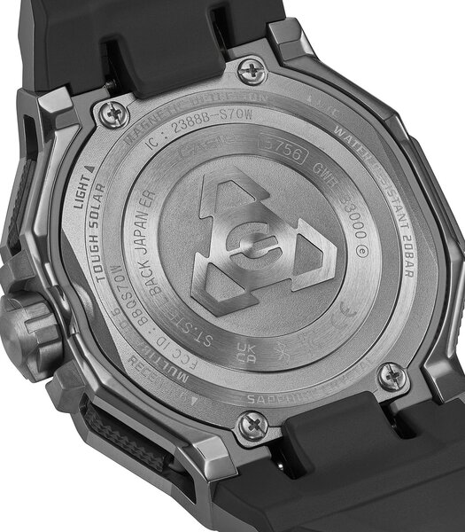 Montre CASIO G-SHOCK Homme GWR-B3000B-8AER Analogique Cadran Saphir Noir Bracelet Résine Noir Etanchéité 20 ATM